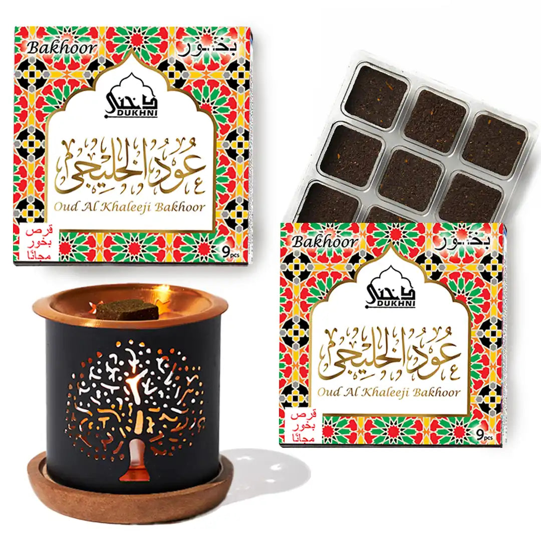 Oud Al Khaleeji Bakhoor Tree of Life Exotic Burner with Basil