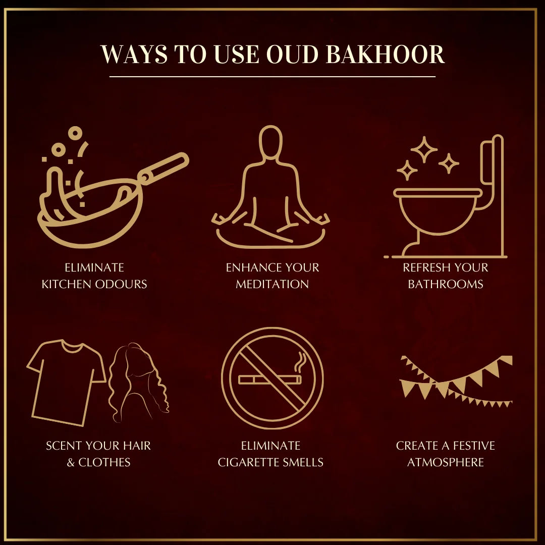 Enhance Prayer Time Eliminate Bad Odours Scent Your Clothes And Hair Meditate With Oud Bakhoor And Burner