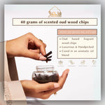 Oud Based Fragrant Woodchips Luxurious Handcrafted Muattar Bakhoor Aromatic Oil Blend CA