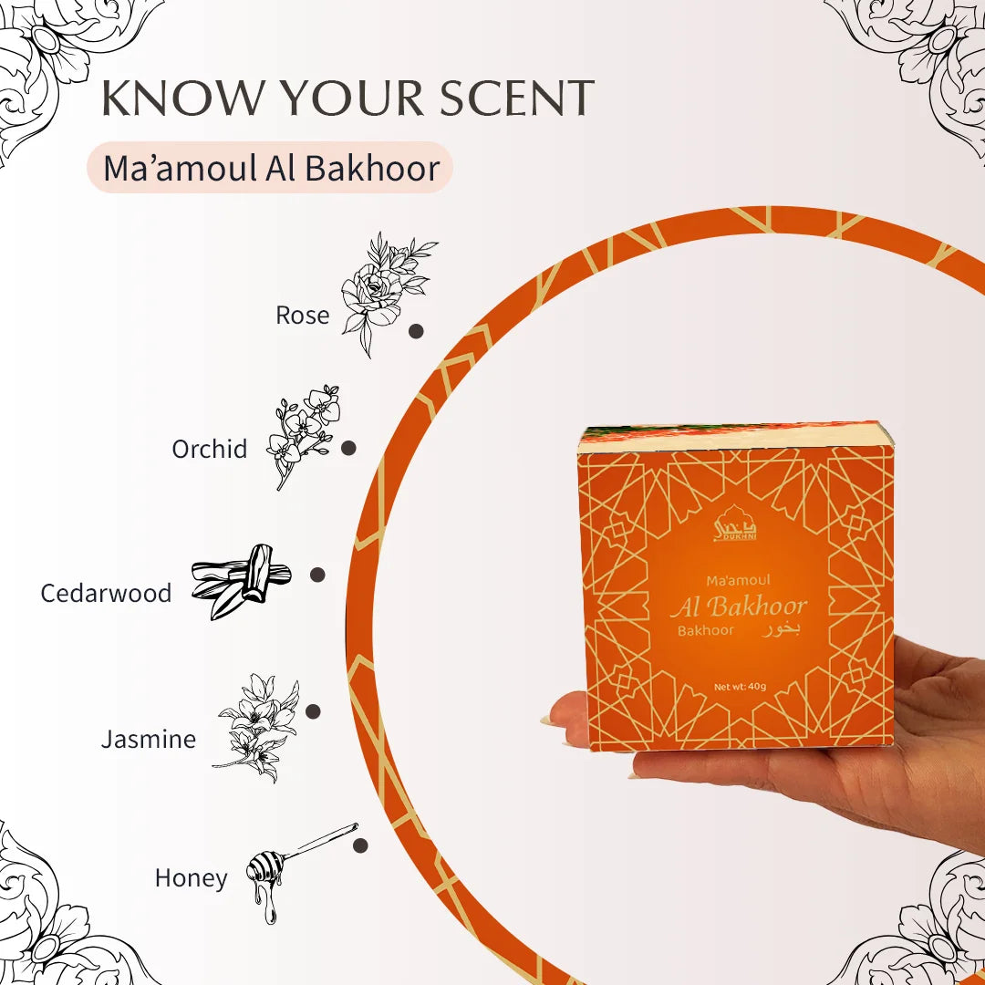 premium ingredients oud bakhoor non-alcoholic incense for gifting