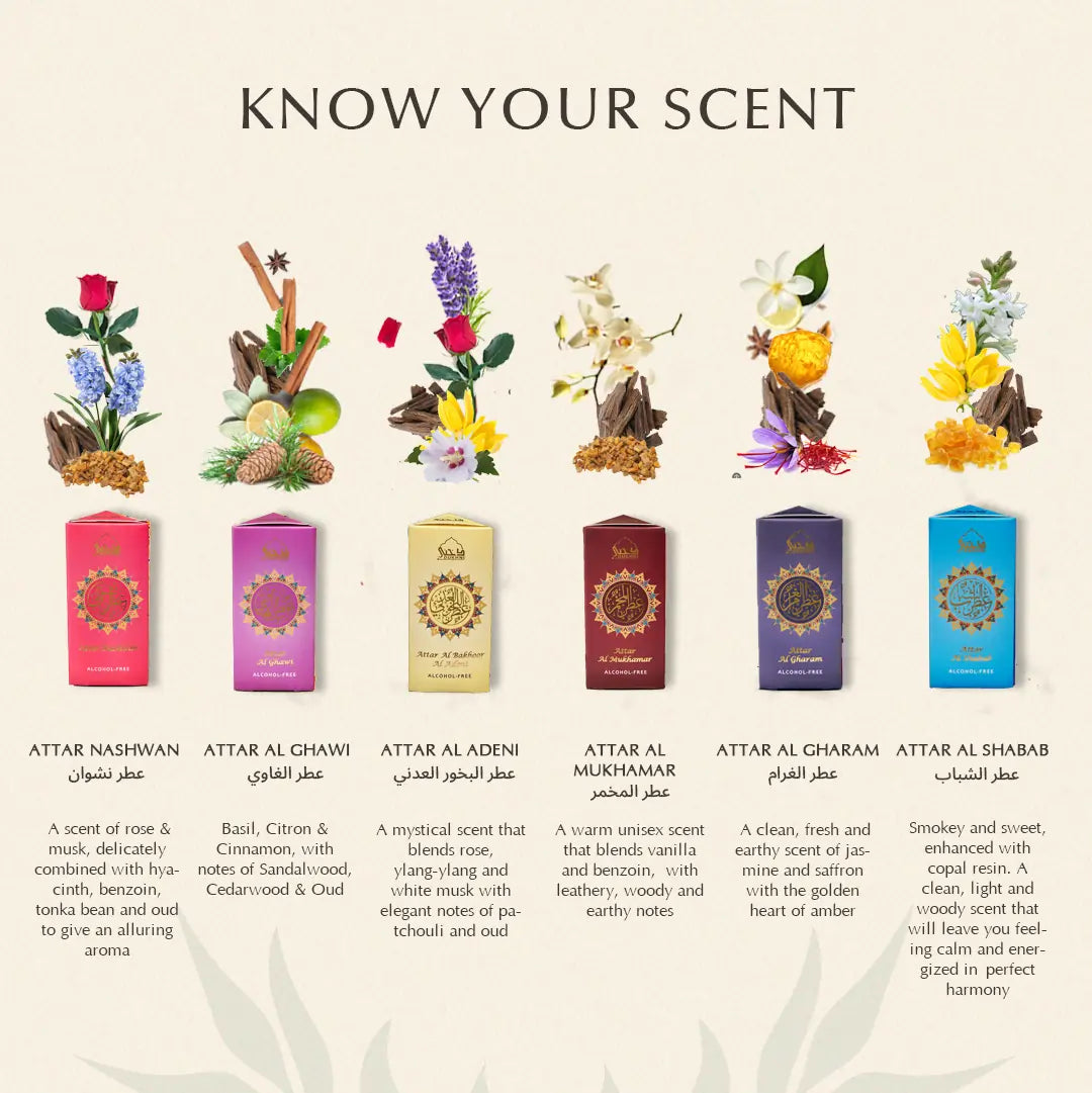 Clean natural ingredient attar oils