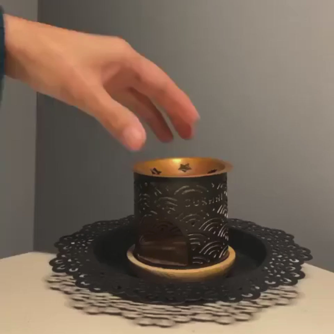 How To Burn Oud Bakhoor On Dukhni 
 Smokeless Burner CA