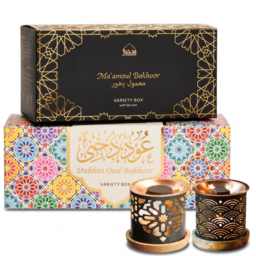 Oud Bakhoor Variety Box + Ma'amoul Bakhoor Variety Box