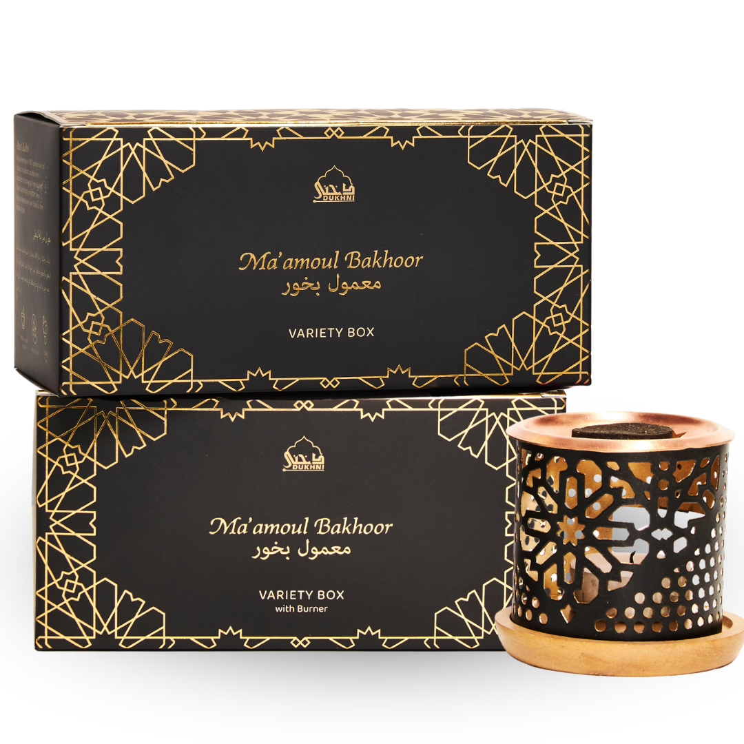 Ma'amoul Bakhoor Variety Box with Smokeless Burner & Refill