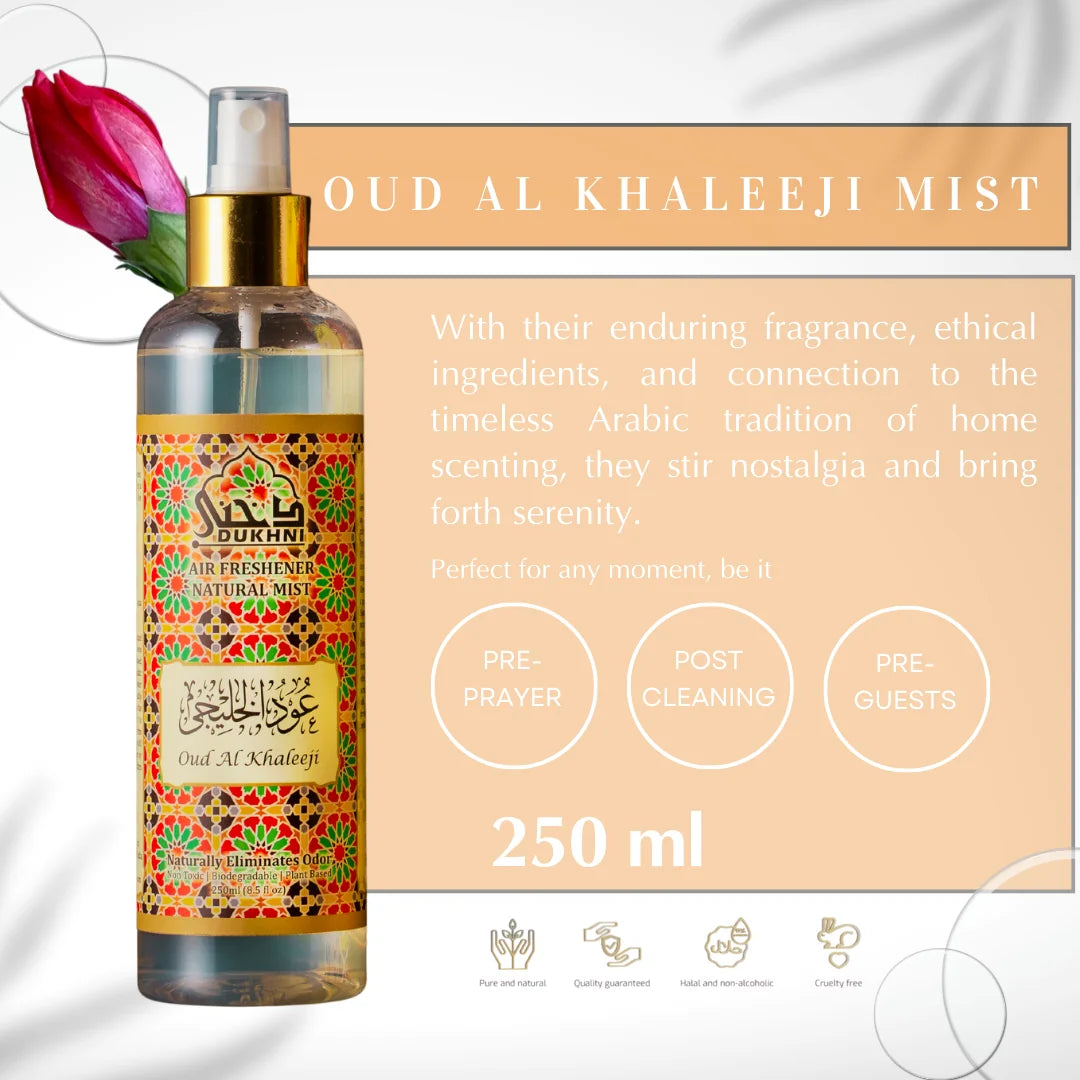 Oud Khaleeji Room Freshner Perfect For Use On Prayer Mat Living Room Bathroom Car Study Room Kitchen Upholstery CA