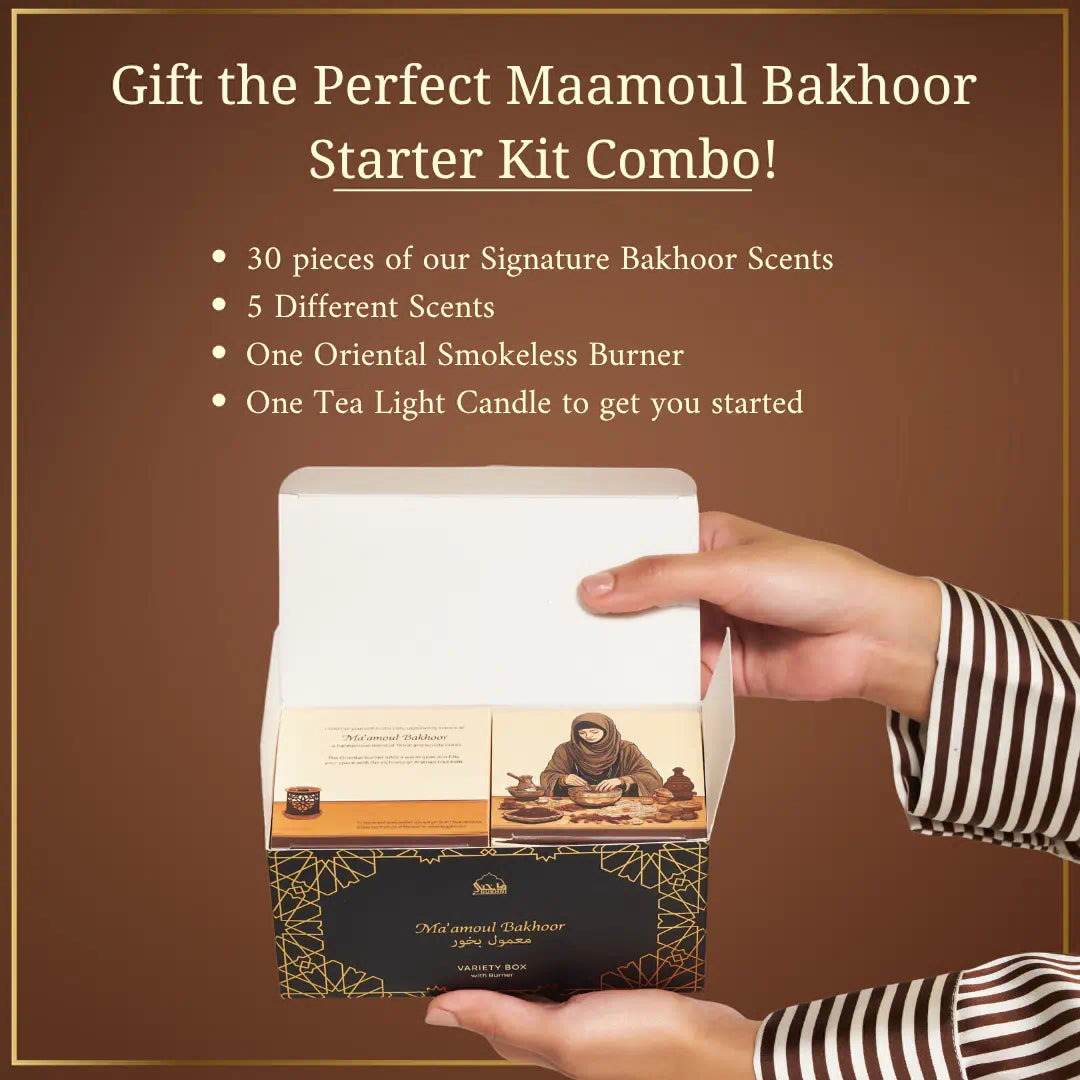 Ma'amoul Bakhoor Variety Box With Burner (Pack of 3)