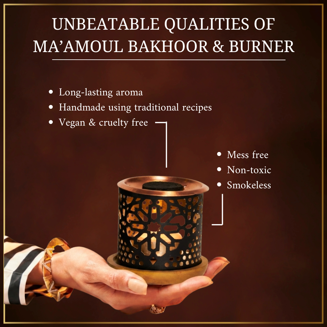 Ma'amoul Bakhoor Variety Box with Smokeless Burner & Refill