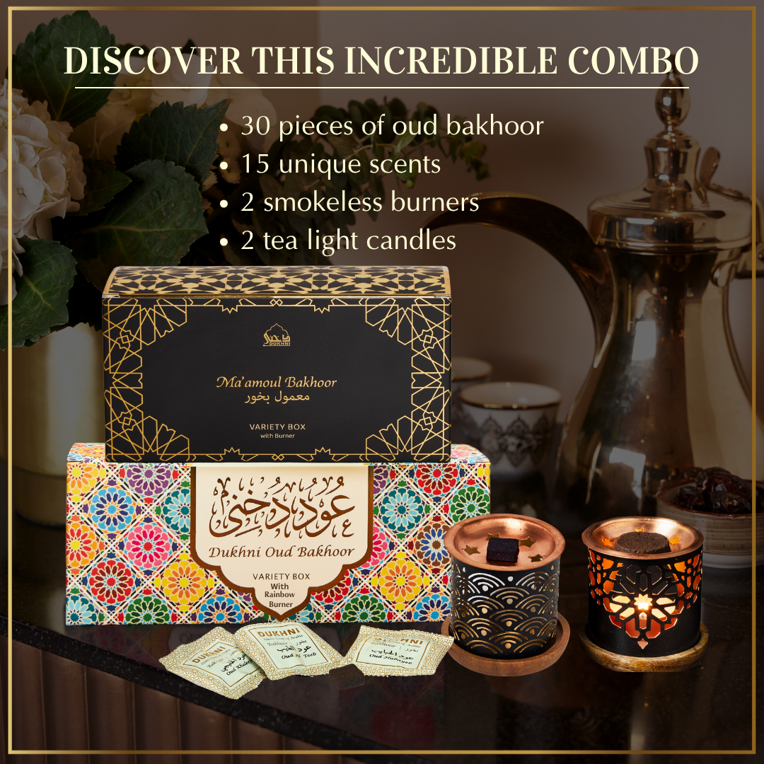 Oud Bakhoor Variety Box + Ma'amoul Bakhoor Variety Box