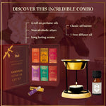 6x6ml Non Alcoholic Arabic Roll On Perfume Oils And Classic Diffuser Oil Burner With Free Arabic Oud Oil CA