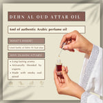 6ml Dehn Al Oud Attar Oil Non Alcoholic Arabic Attar Oil By Dukhni Blended By Experts Smokey Oud Perfume CA