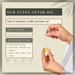 6ml Oud Faten Non Alcoholic Arabic Roll On Perfume Oil Pure Concentrated Oil Arabic Attar Halal Eid Gift CA