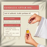 6ml Sandalia Premium Attar Sandalwood Based Attar Tobacco Cedarwood Musk Perfume CA