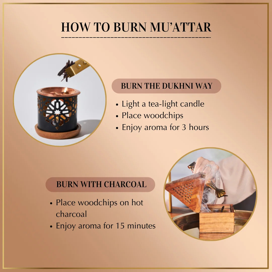 Burn Oud Khaleeji Muattar Bakhoor On Dukhni Smokeless Burner Or Charcoal To Scent Your Space CA