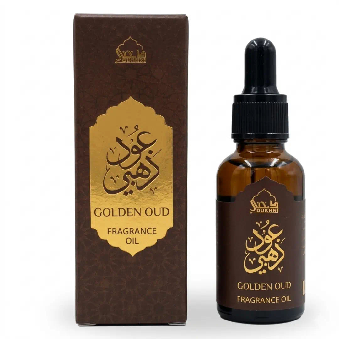 Golden Oud Fragrance Oil | Luxurious oud oil for your space