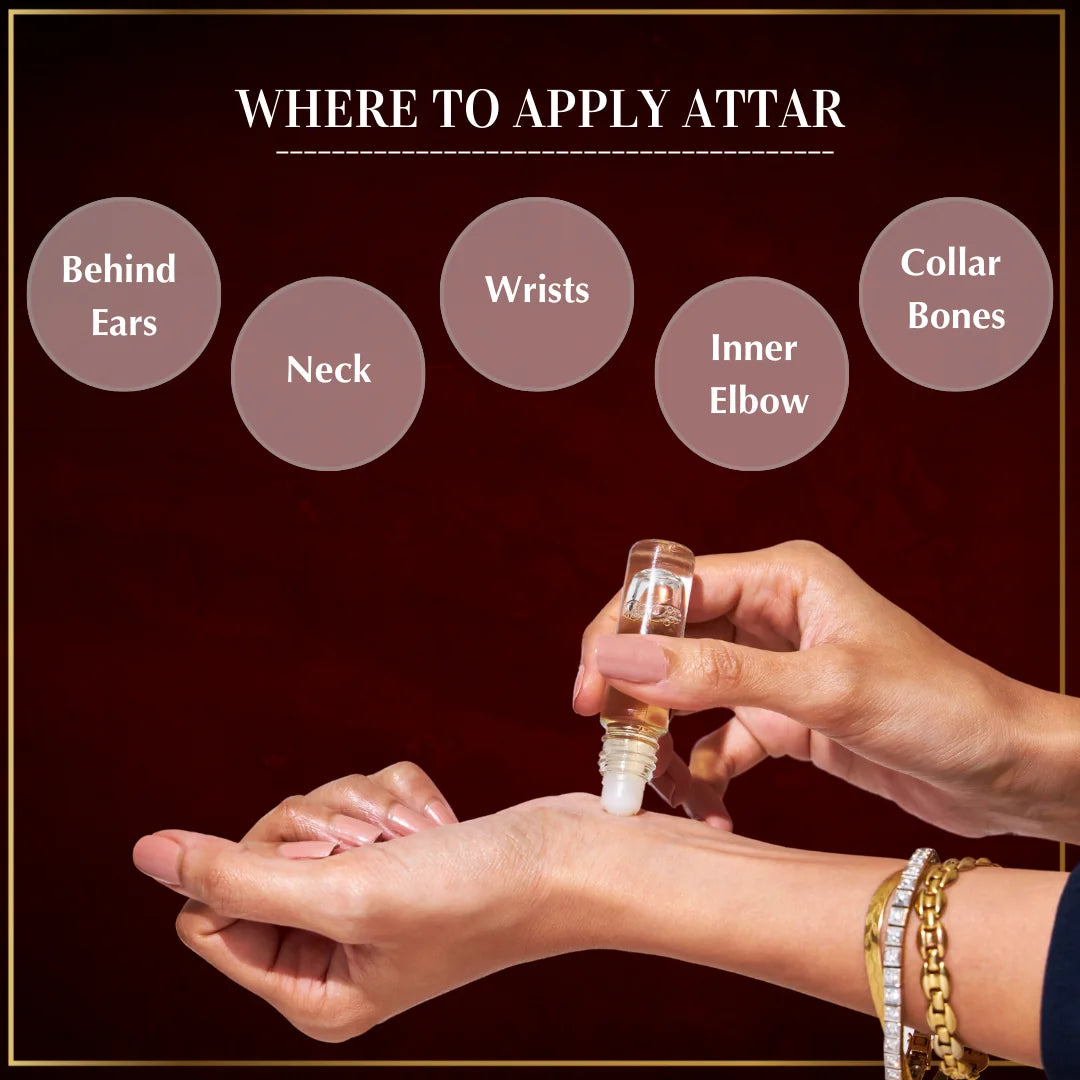Dukhni Arabic Attars In Luxury Attar Set Apply On Wrist Neck Inner Elbow Collar Bone Long Lasting Fragrance CA