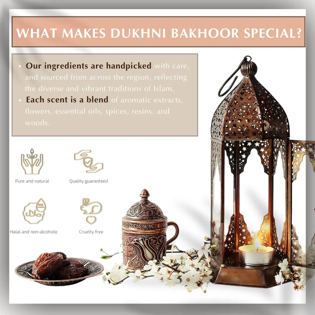 Dukhni Bakhoor Made Using Natural Ingredients Authentic Arabic Fragrance High Quality Islamic Gifts CA