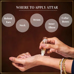 Dukhni Floral Attar Set Apply On Wrist Neck Inner Elbow Collar Bone For Long Lasting Fragrance CA