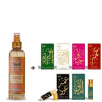 Dukhni Luxury Attar Oil Set And Oud Al Ibtisam Room And Linen Spray Combo CA