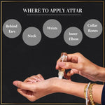Dukhni Luxury Attar Set Apply On Wrist Neck Inner Elbow Collar Bone For Long Lasting Fragrance CA