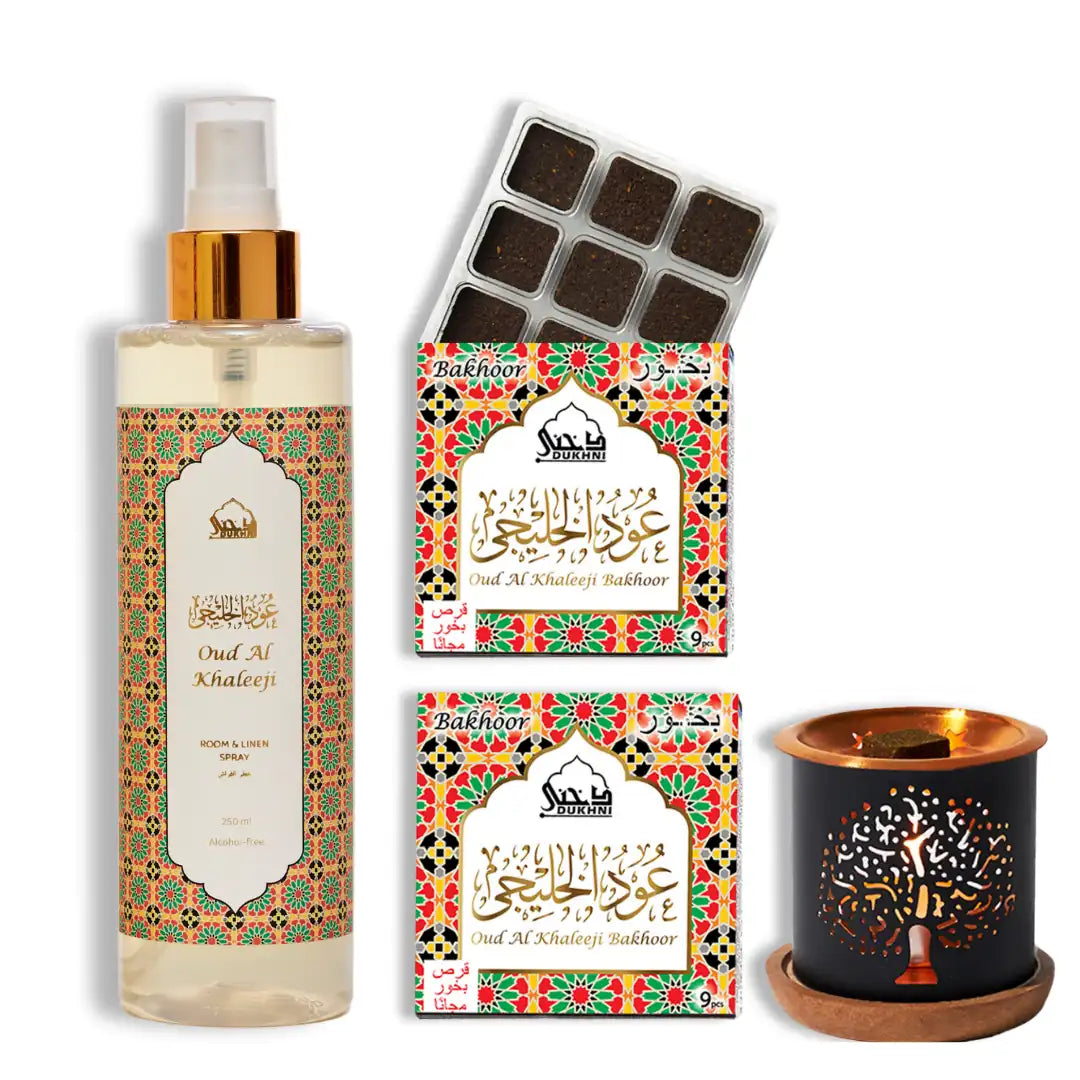 Dukhni Oud Al Khaleeji Bakhoor and Room And Linen Spray