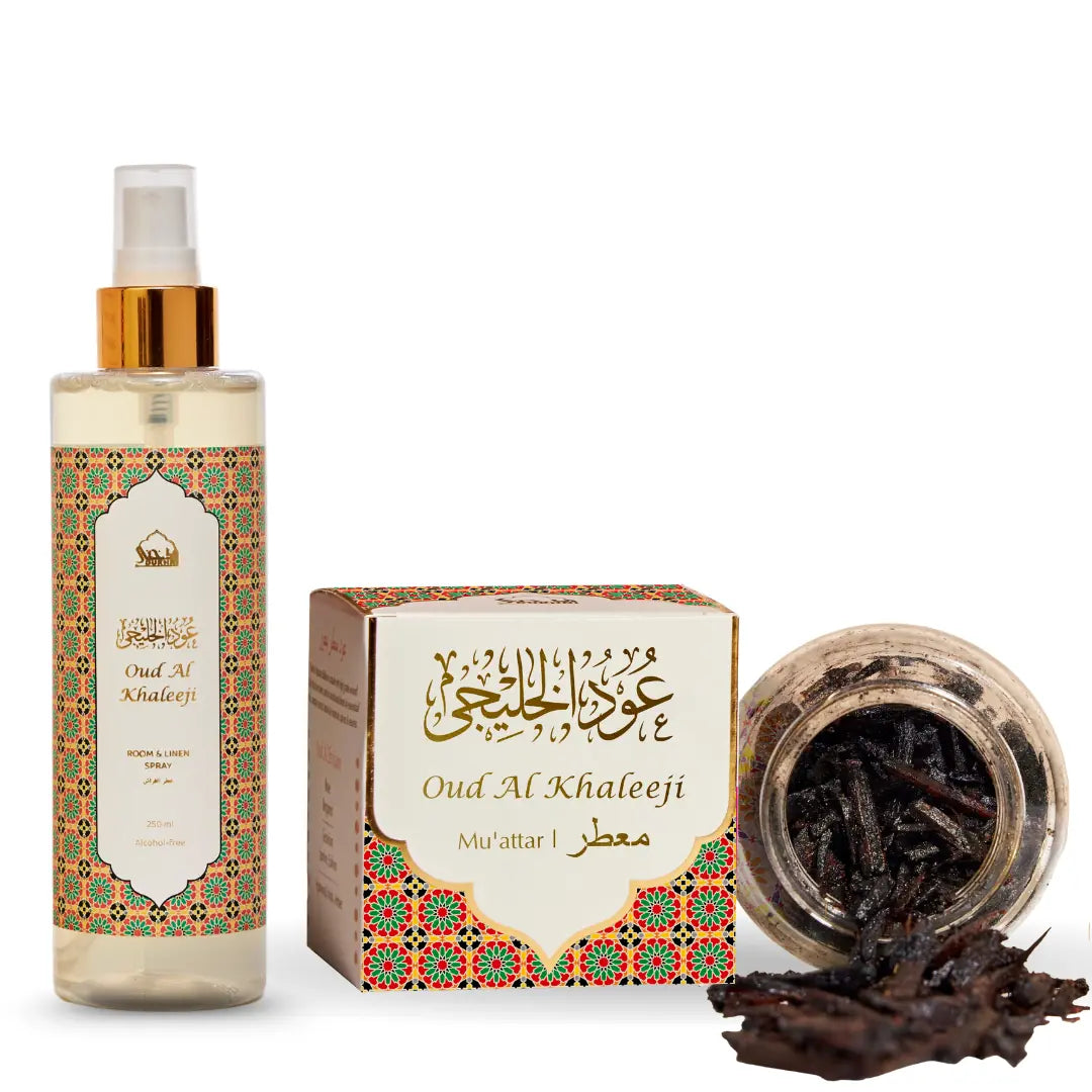 dukhni oud al khaleeji muattar woodchips and room and linen spray