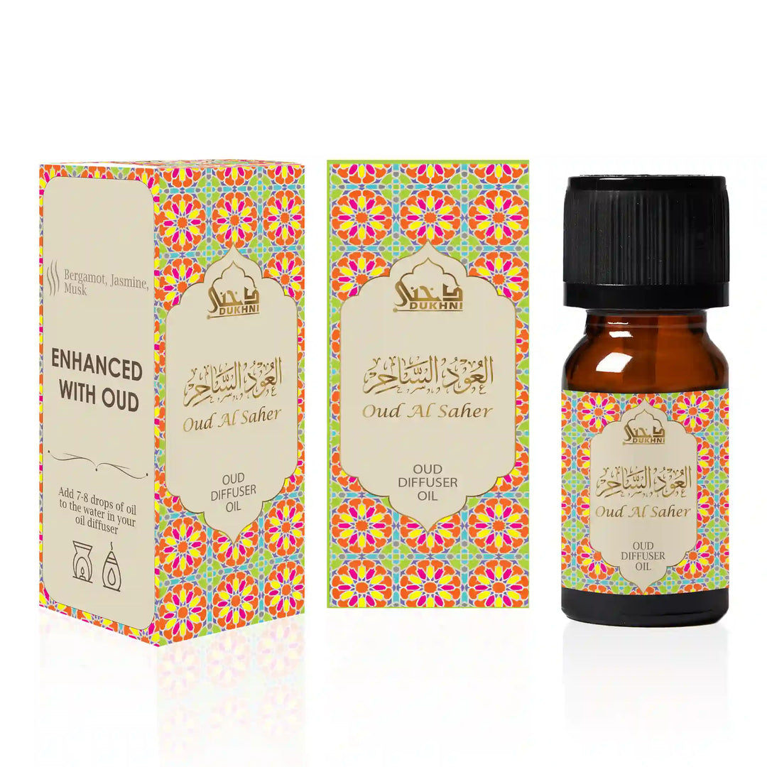 Oud Al Saher Oil Blend |  3 x 10ml Arabic Oil for Diffuser & Humidifier