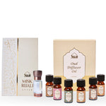 Dukhni Oud Diffuser Oil Gift Set For Home Office Misk Rijali Attar Oil Combo Ramzan Gift 