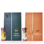 Dukhni Oud Faten Attar Oil And Sandalia Attar Oil Combo Eid Gift 