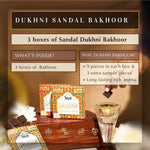 Dukhni Sandal Bakhoor Get 3 Boxes Of Sandalwood Based Bakhoor Incense Rich Aroma For Your Home Office CA