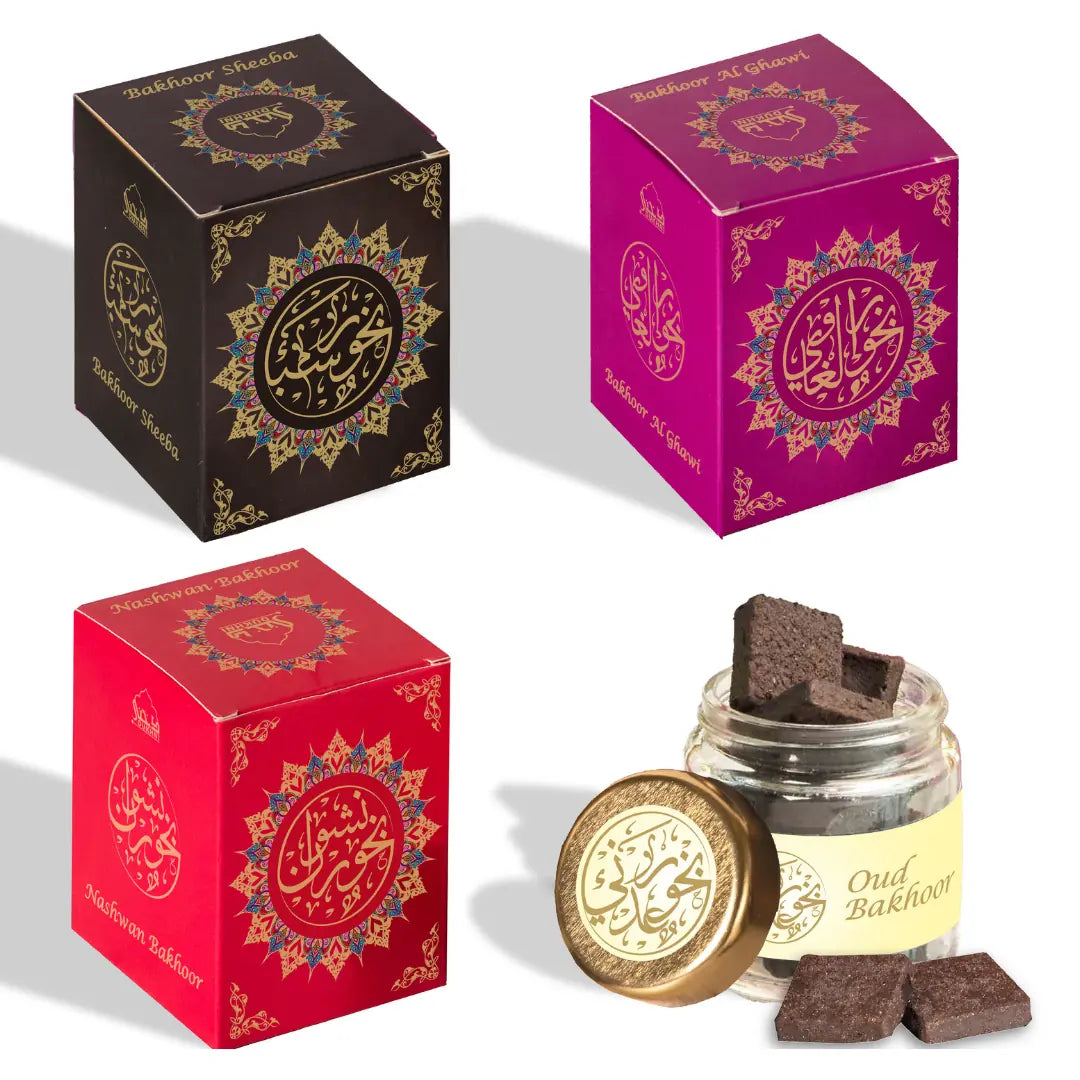 dukhni yemeni bakhoor set of four arabic incense