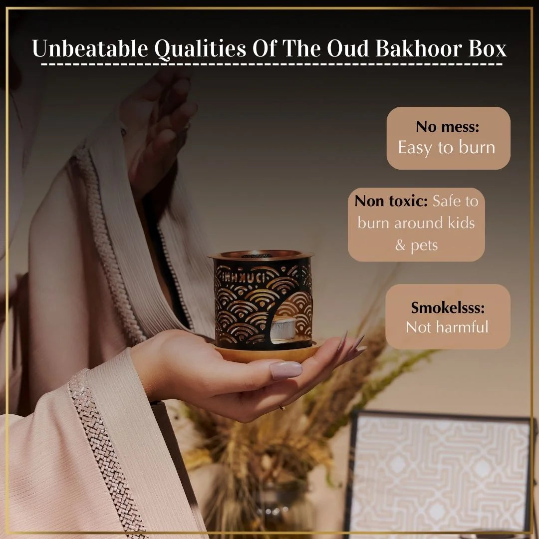 Arabic incense non-toxic with smokeless burner for bakhoor