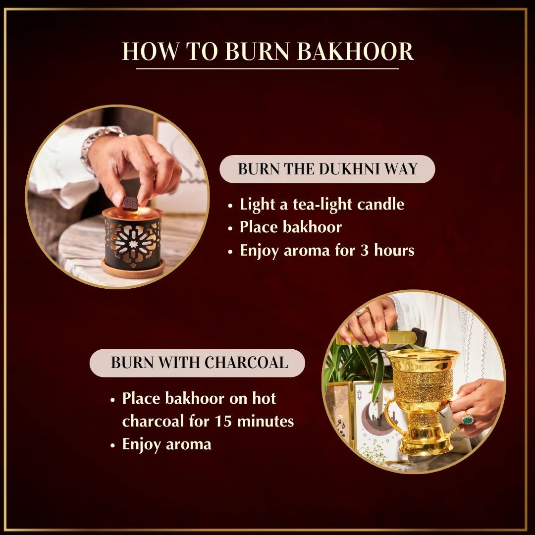 Easy To Burn Premium Oud Bakhoor On D hni Smokeless Burner Non Toxic Smoke Free Or Charcoal     