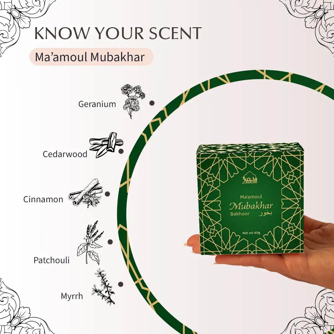 premium ingredients oud bakhoor non-alcoholic incense for gifting