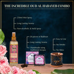 Get 20 Oud Habayeb Bakhoor Pieces With Smokeless Mess Free Burner And 250ml Mist Spray In This Combo CA