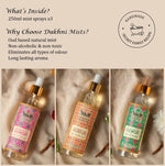 Get 3 250ml Mist Sprays Oud Based Mist Natural Oud Room Freshner For Sofa Bed Linen Long Lasting Scent CA