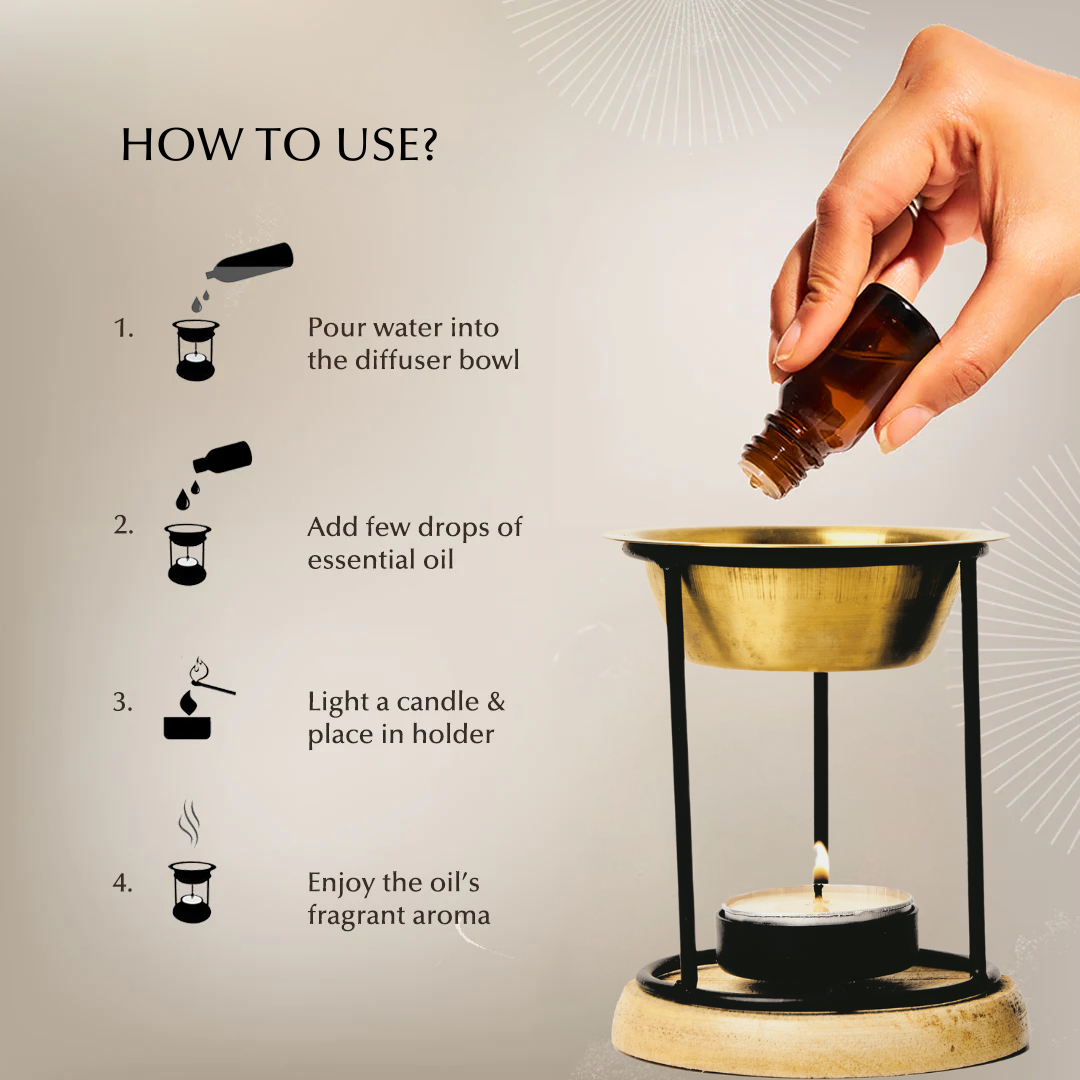 Classic Diffuser Oil Burner With a Free Oud Oil Worth $6.5