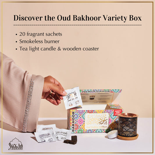 Oud Bakhoor Variety Box + Smokeless Burner | Starter Kit