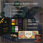 Maamoul Attar Set 6 Non Alcoholic Assorted Roll On Attar Oil Blends Long Lasting Aroma Lasts For 14 Hours CA