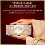 30 assorted oud bakhoor scents in one box