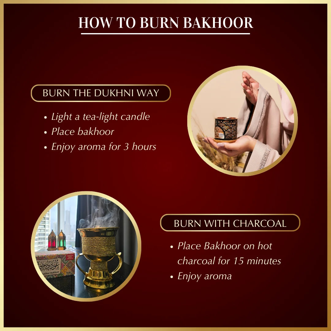 how to burn and how to use bakhoor