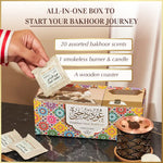 Oud bakhoor variety box starter kit box details