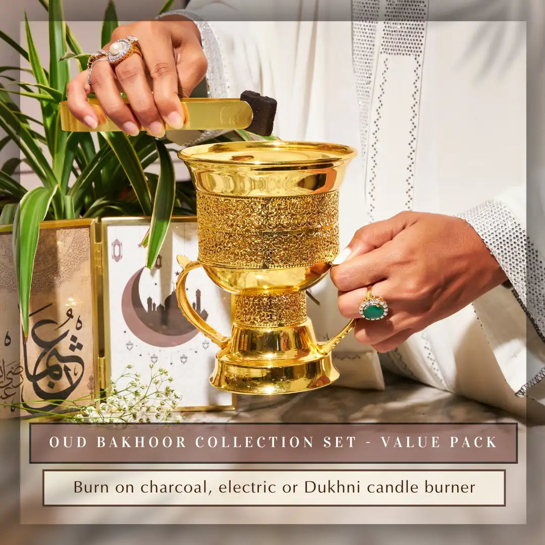 Oud Bakhoor Collection Set Pure Natural Halal Cruelty Free Vegan Bakhoor To Burn On Charcoal Electric Burner CA