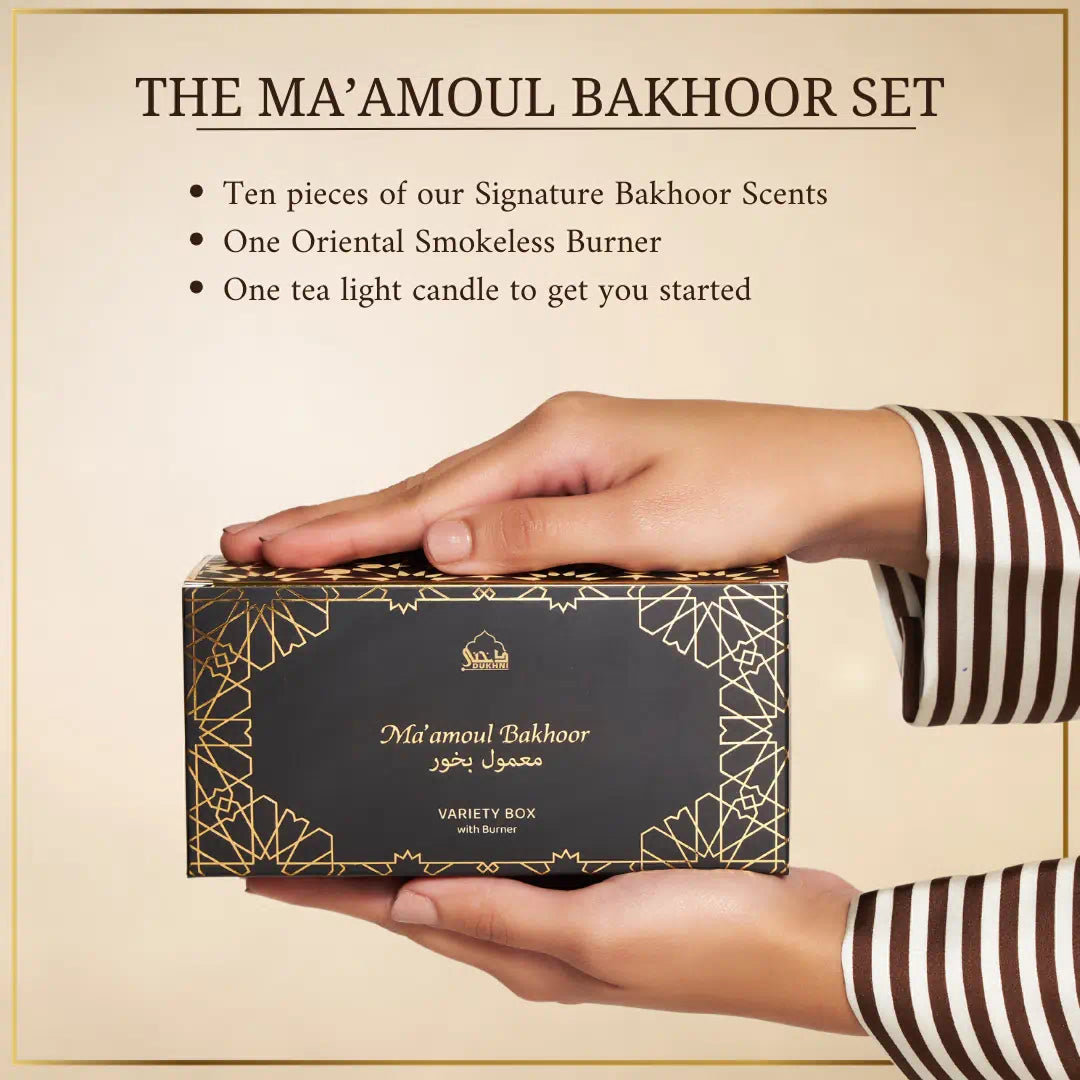 Ma'amoul Bakhoor Variety Box + Exotic Burner | Starter Kit
