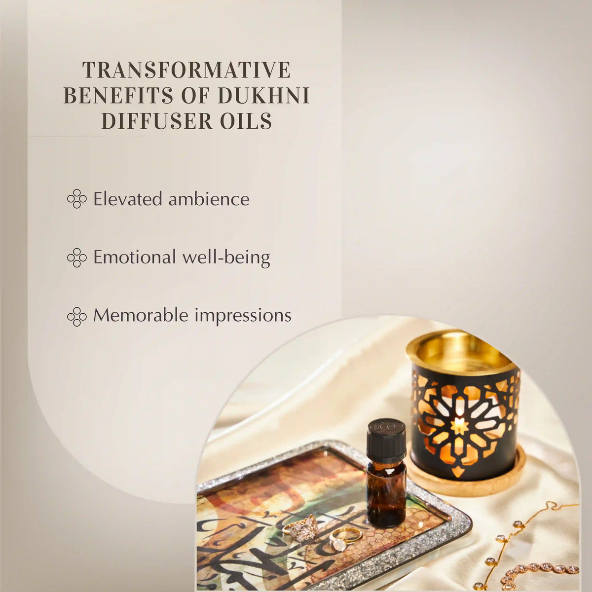 Diffuser oil for elevated ambiance in seconds