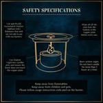 Safety Specifications While Using Dukhni Smokeless Burner Safe For Pets Kids CA