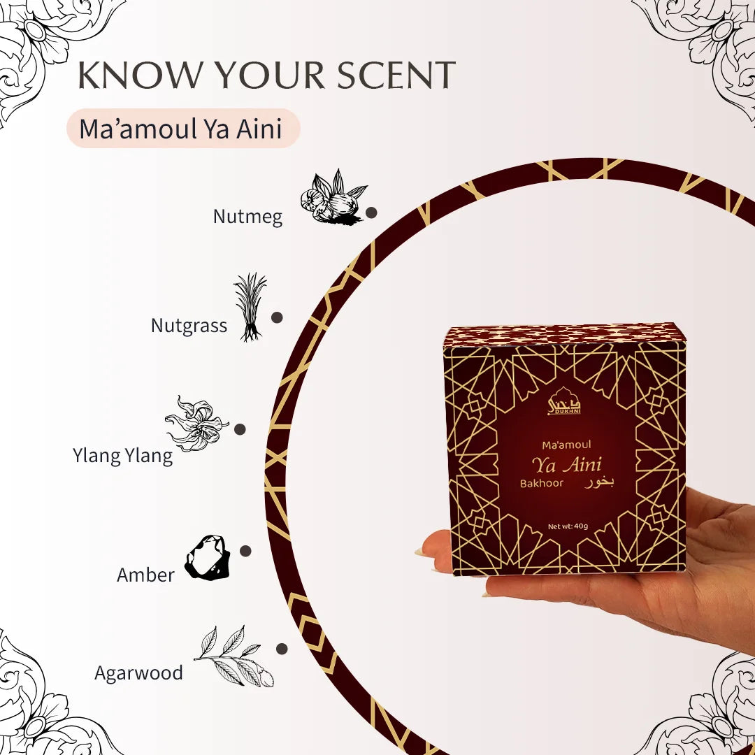 premium ingredients oud bakhoor non-alcoholic incense for gifting