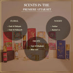 Scent Description Floral Fruity Woody Scents In Dukhni Premiere Attar Set Perfect Gift For Eid CA