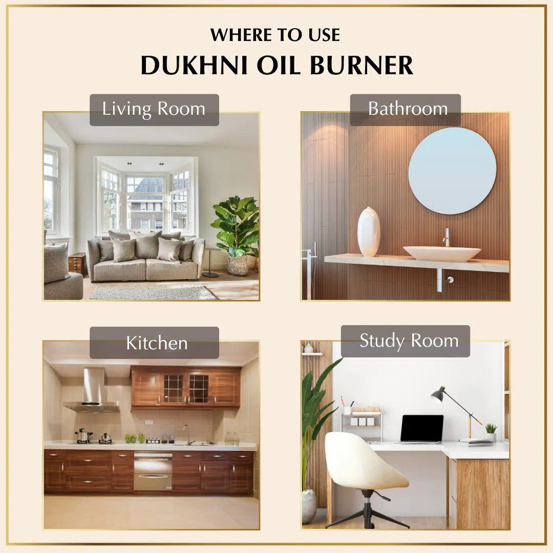 where to use dukhni oil burner for living room bedroom kitchen study room