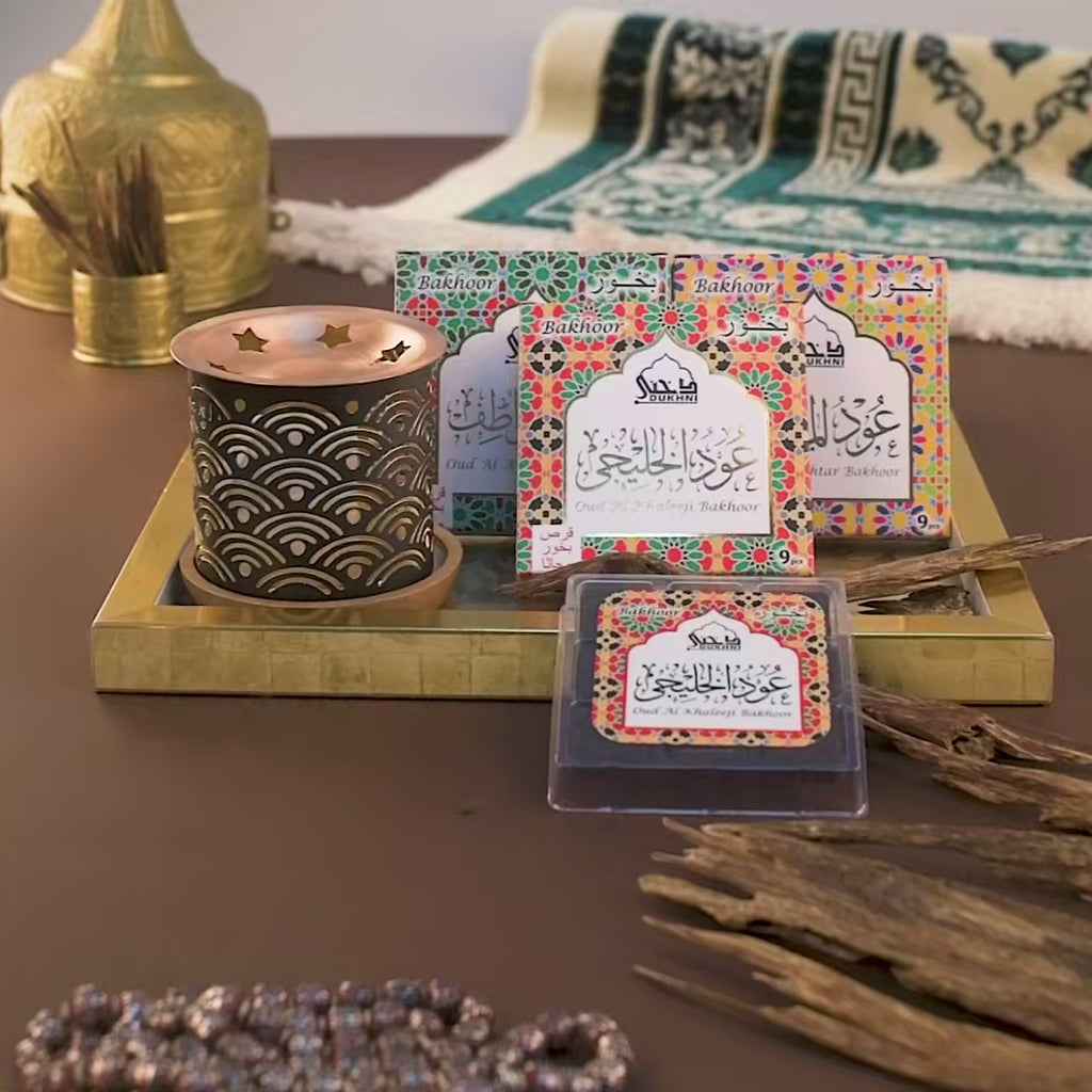 Dukhni Oud Al Khaleeji Awatef Mukhtar Bakhoor Arabic Incense CA